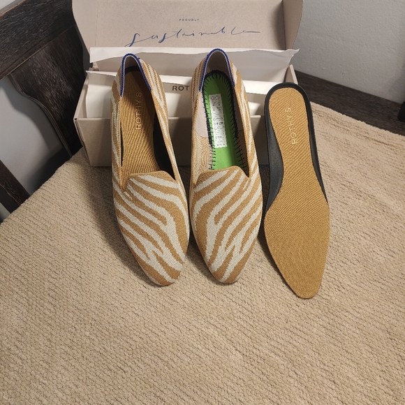 Rothy's BROWN ZEBRA The Almond Loafer - Picture 3 of 7